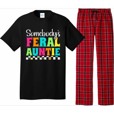 Somebody's Feral Aunt Mothers Day Colorful Auntie Pajama Set