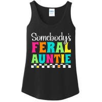 Somebody's Feral Aunt Mothers Day Colorful Auntie Ladies Essential Tank