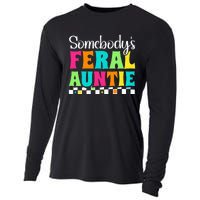 Somebody's Feral Aunt Mothers Day Colorful Auntie Cooling Performance Long Sleeve Crew