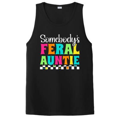 Somebody's Feral Aunt Mothers Day Colorful Auntie PosiCharge Competitor Tank