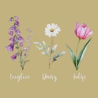 Subtle Floral Anti Trump Flowers Foxglove Daisy Tulip Funny T-Shirt