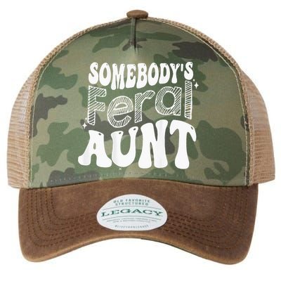 Somebodys Feral Aunt Legacy Tie Dye Trucker Hat