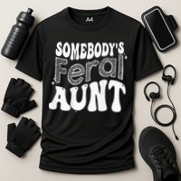 Somebodys Feral Aunt Cooling Performance Crew T-Shirt