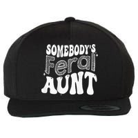Somebodys Feral Aunt Wool Snapback Cap