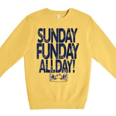 Sunday Funday All Day Premium Crewneck Sweatshirt