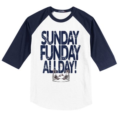 Sunday Funday All Day Baseball Sleeve Shirt