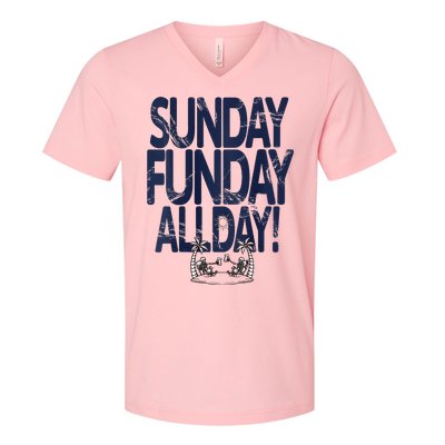 Sunday Funday All Day V-Neck T-Shirt