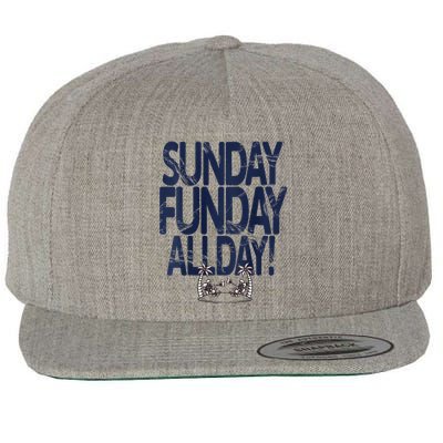 Sunday Funday All Day Wool Snapback Cap