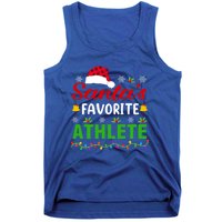 SantaS Favorite Athlete Funny Christmas Athlete Xmas Gift Tank Top