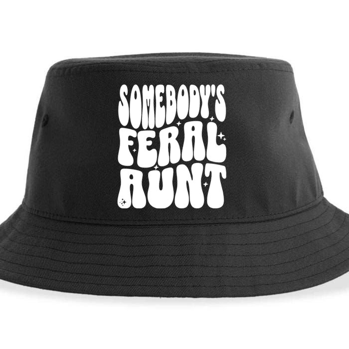 SomebodyS Feral Aunt Sustainable Bucket Hat