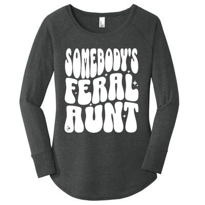 SomebodyS Feral Aunt Women's Perfect Tri Tunic Long Sleeve Shirt