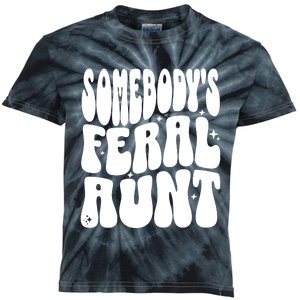 SomebodyS Feral Aunt Kids Tie-Dye T-Shirt