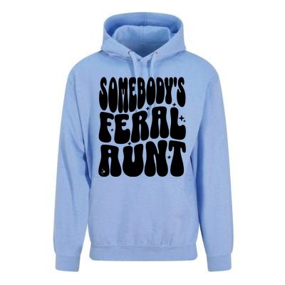 SomebodyS Feral Aunt Unisex Surf Hoodie