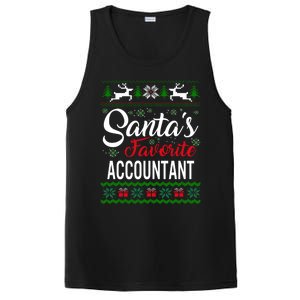 Santas Favorite Accountant Christmas Ugly Family Gift PosiCharge Competitor Tank