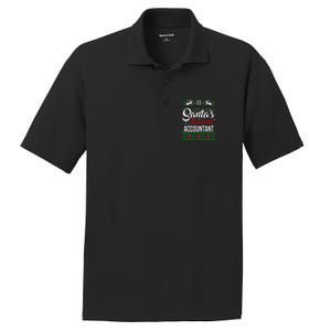 Santas Favorite Accountant Christmas Ugly Family Gift PosiCharge RacerMesh Polo