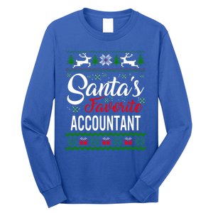 Santas Favorite Accountant Christmas Ugly Family Gift Long Sleeve Shirt