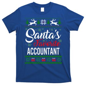 Santas Favorite Accountant Christmas Ugly Family Gift T-Shirt