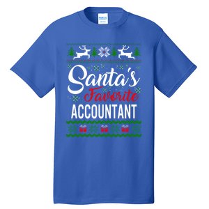 Santas Favorite Accountant Christmas Ugly Family Gift Tall T-Shirt