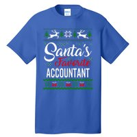 Santas Favorite Accountant Christmas Ugly Family Gift Tall T-Shirt