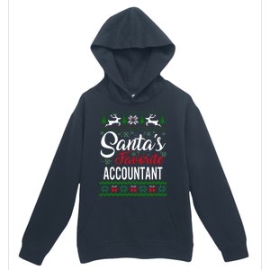 Santas Favorite Accountant Christmas Ugly Family Gift Urban Pullover Hoodie