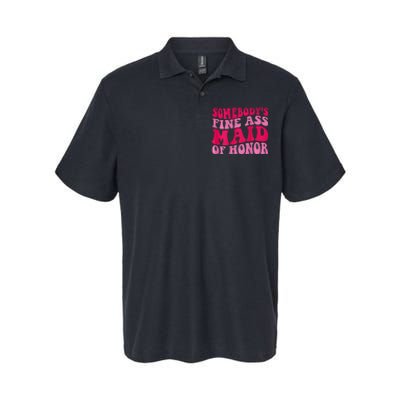 SomebodyS Fine Ass Maid Of Honor Softstyle Adult Sport Polo