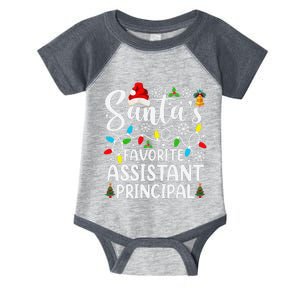 SantaS Favorite Assistant Principal Funny Christmas Infant Baby Jersey Bodysuit