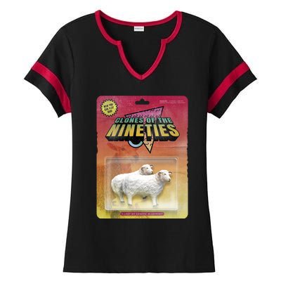 Sheep Farm Animal Toys Clones Of The Nineties Ladies Halftime Notch Neck Tee