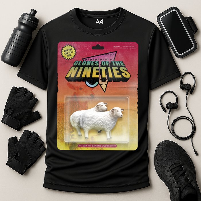 Sheep Farm Animal Toys Clones Of The Nineties Cooling Performance Crew T-Shirt
