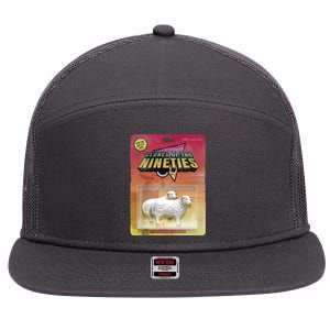 Sheep Farm Animal Toys Clones Of The Nineties 7 Panel Mesh Trucker Snapback Hat