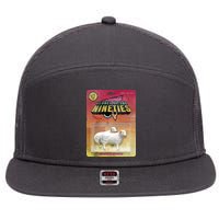 Sheep Farm Animal Toys Clones Of The Nineties 7 Panel Mesh Trucker Snapback Hat