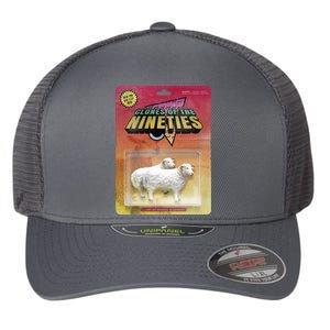 Sheep Farm Animal Toys Clones Of The Nineties Flexfit Unipanel Trucker Cap