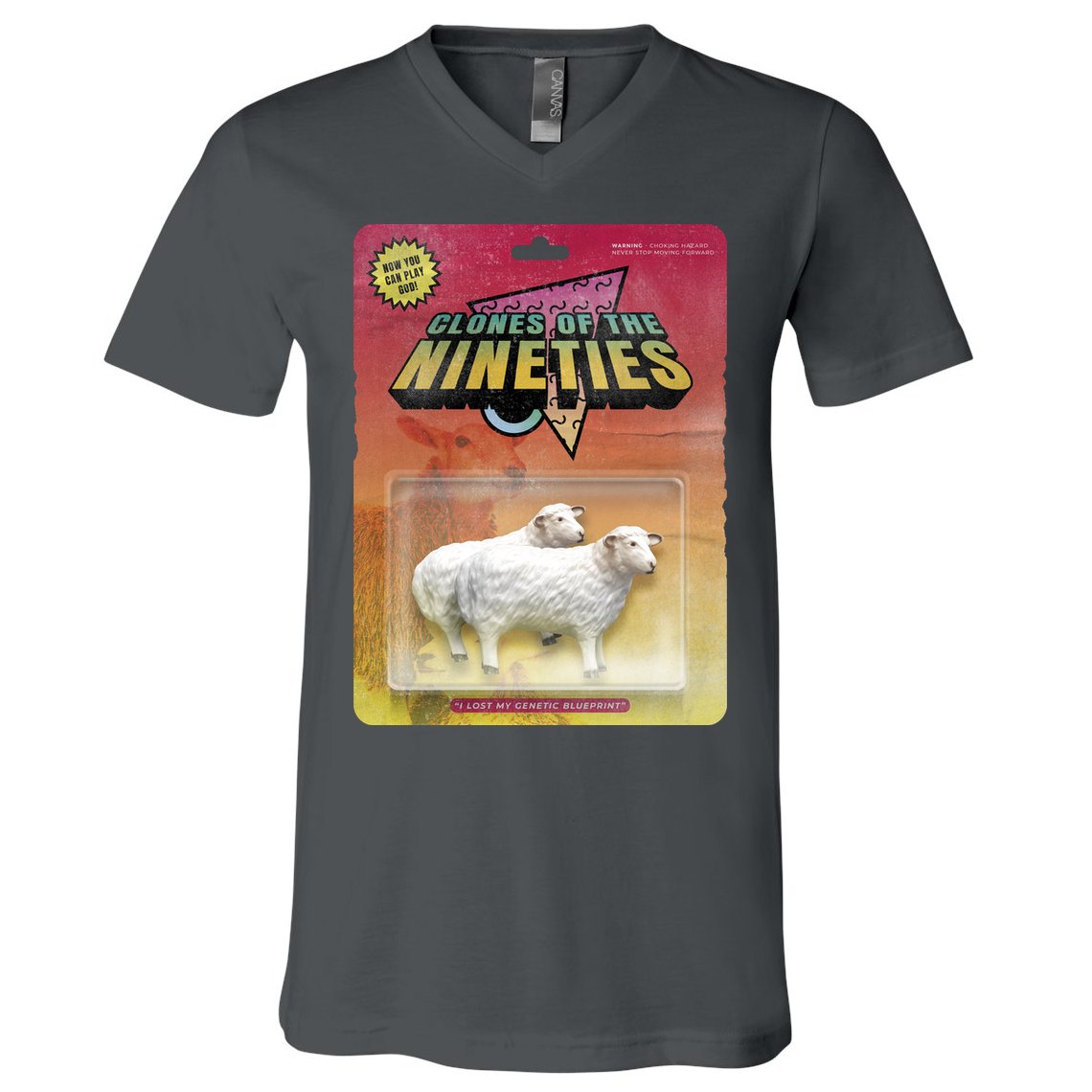 Sheep Farm Animal Toys Clones Of The Nineties V-Neck T-Shirt