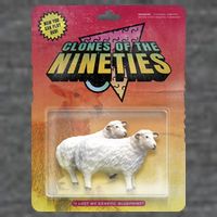 Sheep Farm Animal Toys Clones Of The Nineties Button