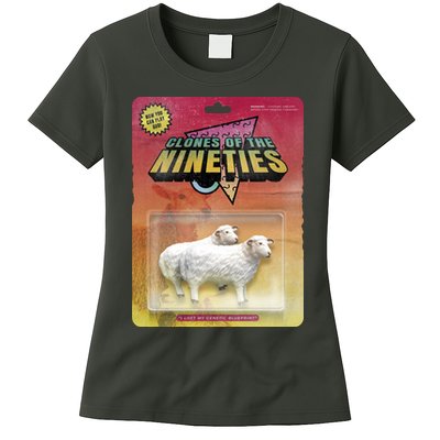 Sheep Farm Animal Toys Clones Of The Nineties Womens T-Shirt