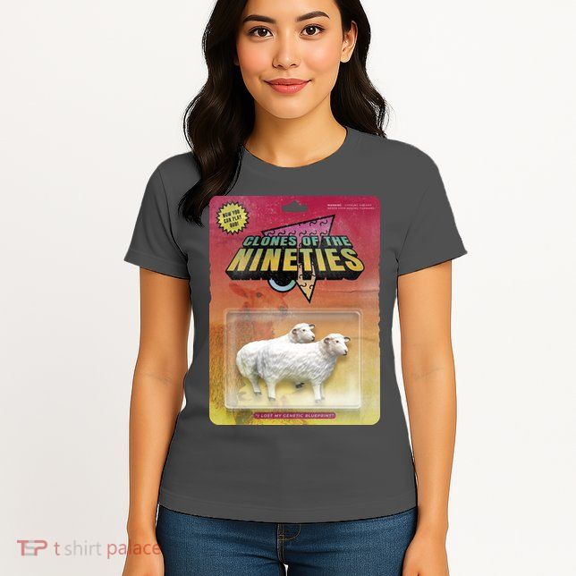 Sheep Farm Animal Toys Clones Of The Nineties Womens T-Shirt