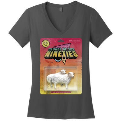 Sheep Farm Animal Toys Clones Of The Nineties Women's V-Neck T-Shirt