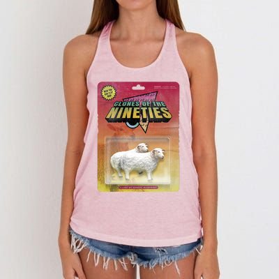 Sheep Farm Animal Toys Clones Of The Nineties Women's Knotted Racerback Tank