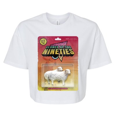 Sheep Farm Animal Toys Clones Of The Nineties Bella+Canvas Jersey Crop Tee