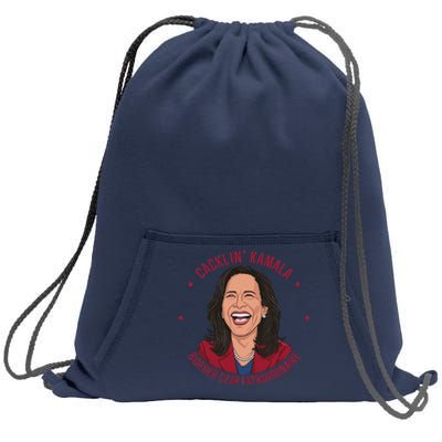 Socialdudtees Funny Anti Kamala Harris Laughing Cartoon Sweatshirt Cinch Pack Bag