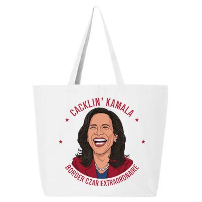 Socialdudtees Funny Anti Kamala Harris Laughing Cartoon 25L Jumbo Tote