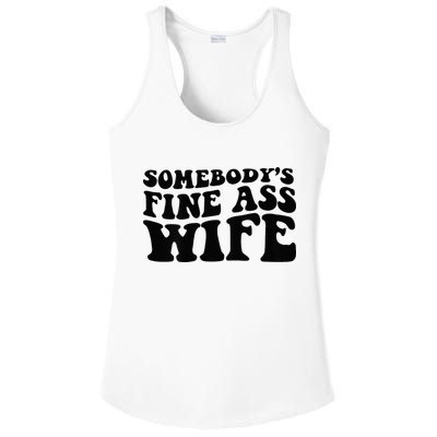 Somebodys Fine Ass Wife Ladies PosiCharge Competitor Racerback Tank