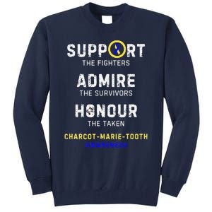 Support Fighters Admire Survivors Honour Charcotmarietooth Tall Sweatshirt