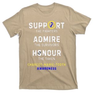 Support Fighters Admire Survivors Honour Charcotmarietooth T-Shirt