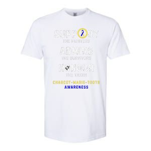 Support Fighters Admire Survivors Honour Charcotmarietooth Softstyle CVC T-Shirt