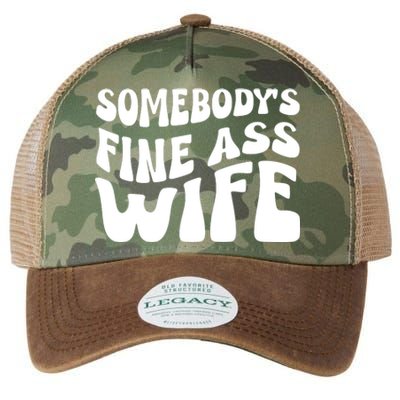 Somebodys Fine Ass Wife Cute Legacy Tie Dye Trucker Hat