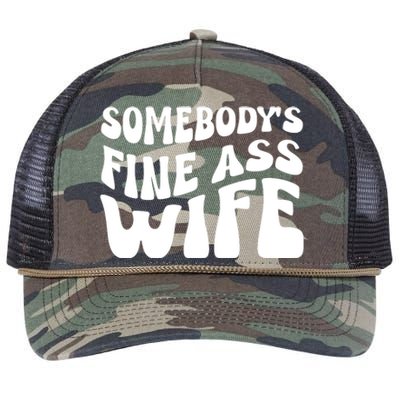 Somebodys Fine Ass Wife Cute Retro Rope Trucker Hat Cap