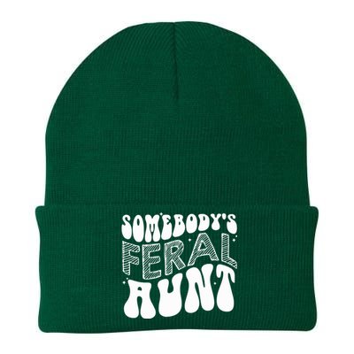 Somebodys Feral Aunt Cool Aunt Knit Cap Winter Beanie