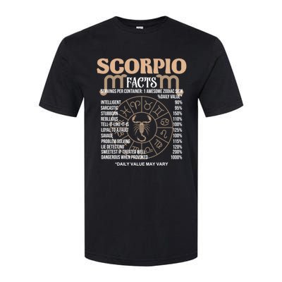 Scorpio Facts Awesome Zodiac Sign Birthday Gift Cool Gift Softstyle® CVC T-Shirt