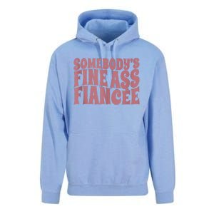 Somebodys Fine Ass Fiancée Engaged Women Funny Engagement Unisex Surf Hoodie