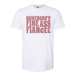 Somebodys Fine Ass Fiancée Engaged Women Funny Engagement Softstyle CVC T-Shirt